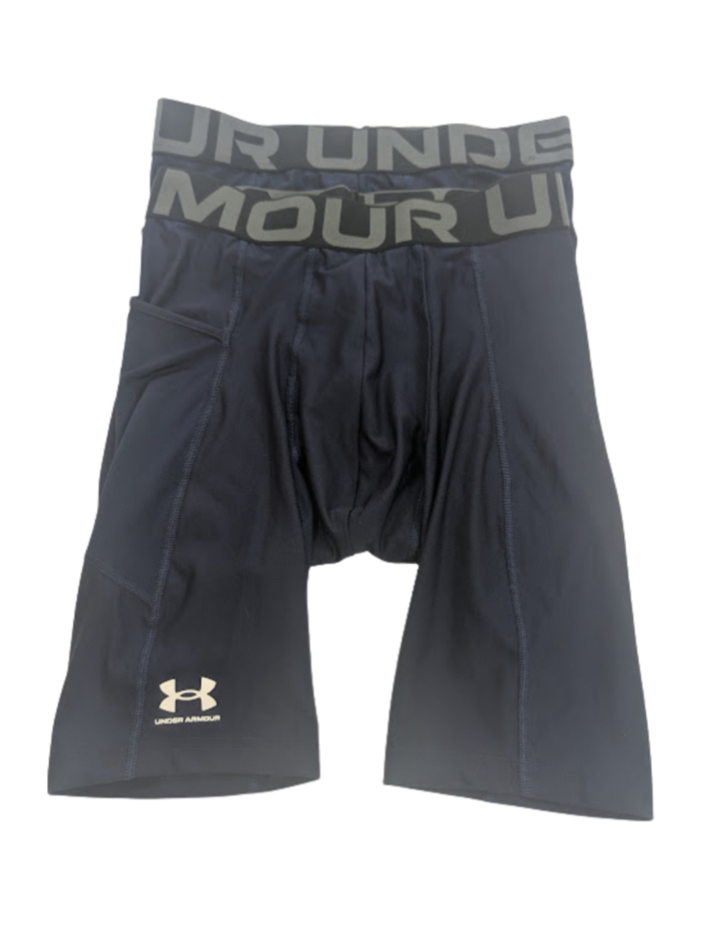 Under Armour HeatGear Compression Shorts Bundle 2 Navy Baselayer Athletic M